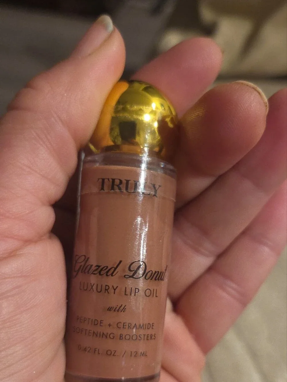 TRULY Glazed Donut Luxury Lip Oil - Nude Brown